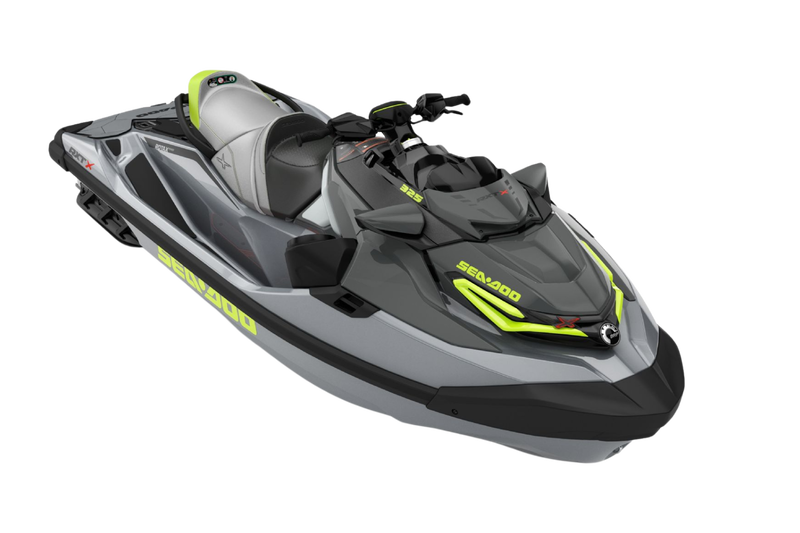 SEA DOO RXT-X RS 325 (Tech Package) - 10.25 in. Touchscreen Display - Ice Metal / Manta Green - 2026